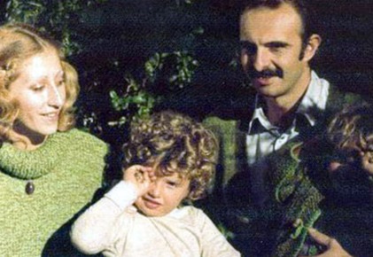 María de las Mercedes y Tomás junto a sus hijos Martín y Ramiro.
