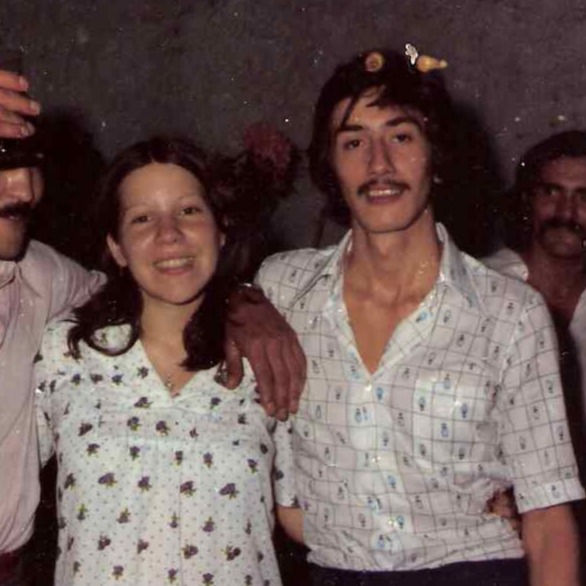 Gloria y Julio en su casamiento.