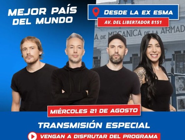 Transmisión de Mejor país del mundo, desde Casa por la Identidad
