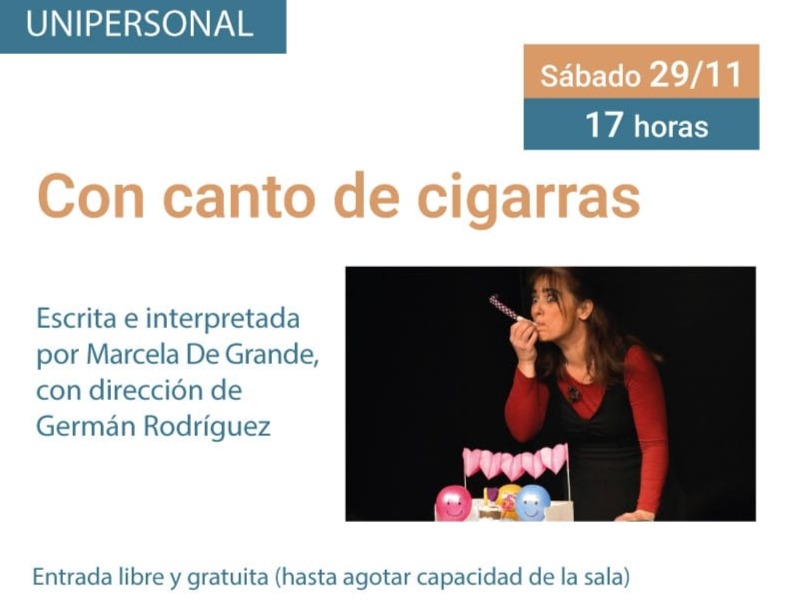 Este sábado invitamos a la función de Con cantos de cigarras en la Casa por la Identidad