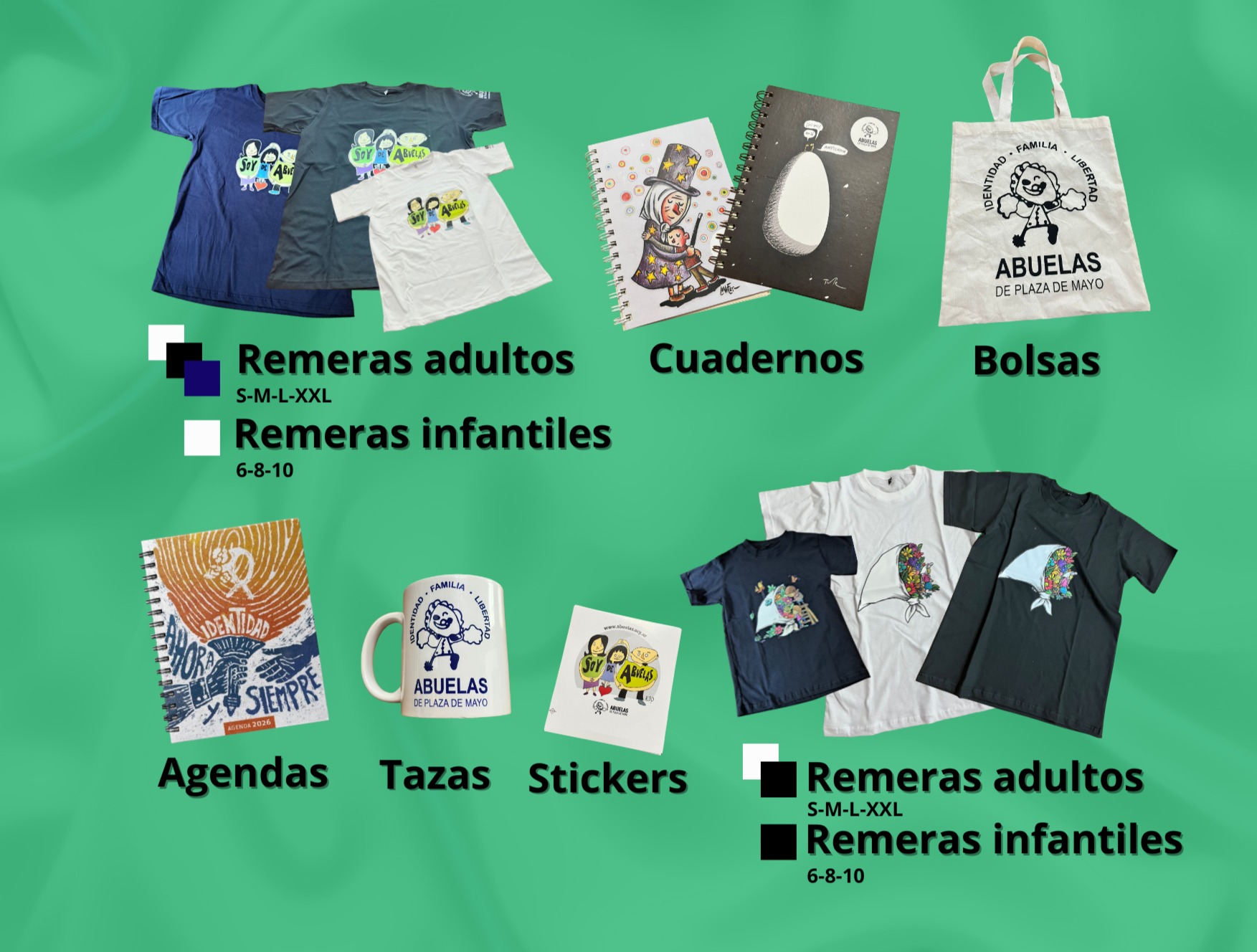 En estas Fiestas, regalá diseños de Abuelas