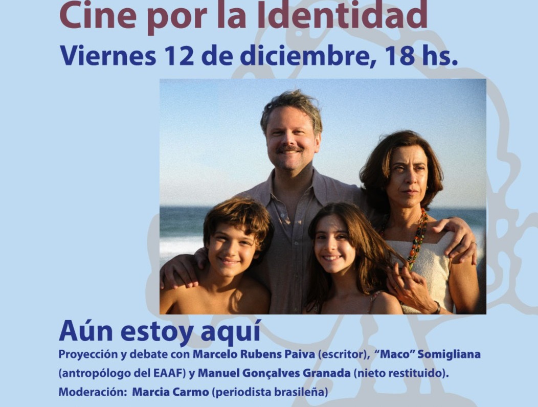 Proyectamos Aún estoy aquí, con Marcelo Rubens Paiva en el marco del Día Internacional de los Derechos Humanos.