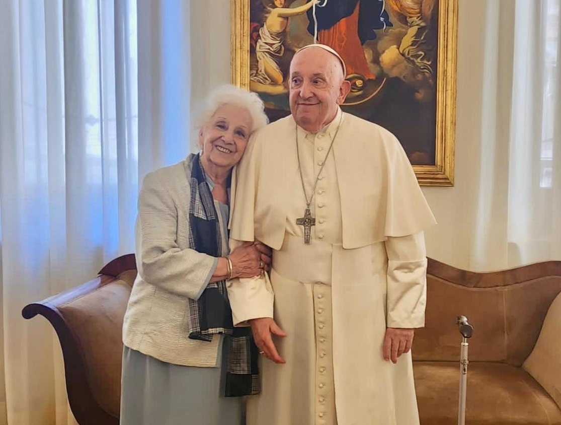 El Papa recibió a la presidenta de Abuelas en su residencia de Santa Marta